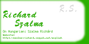 richard szalma business card